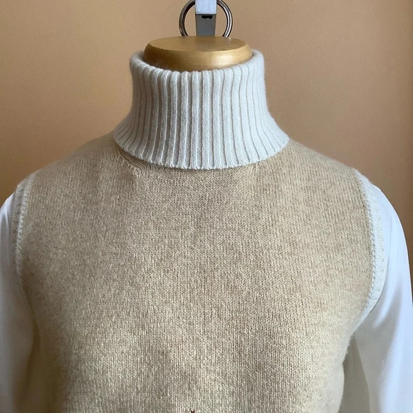 HEMMOND Argyle Cashmere Blend Sweater Vest Size L - Picture 5 of 15